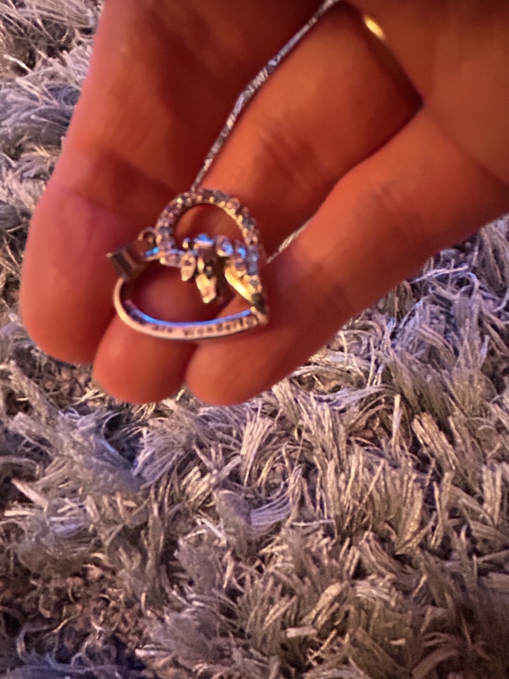 Real Silver plated Unicorn Heart Pendant Only - no chain